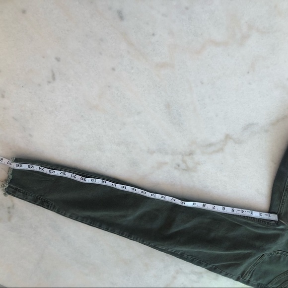 Paige Hoxton Utilitarian Ankle Raw Hem Denim 30 - Picture 12 of 13